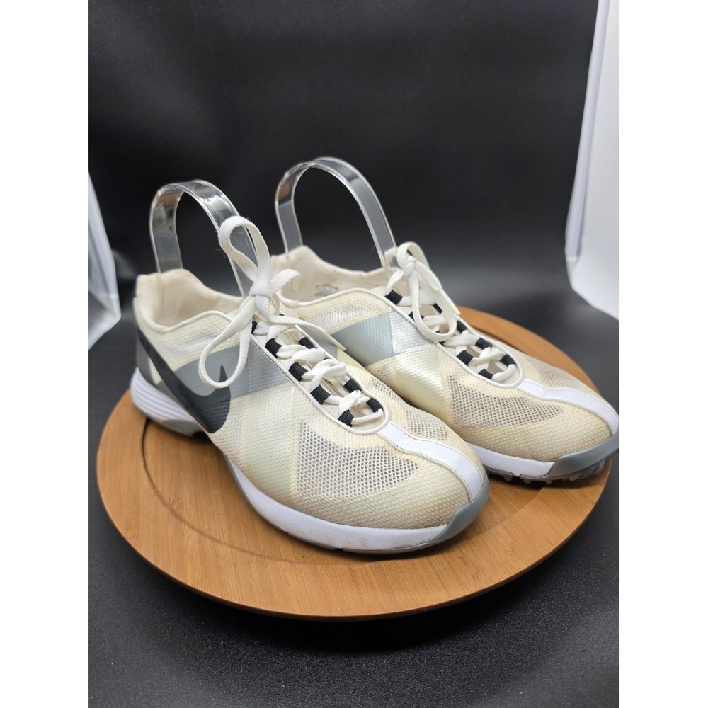 Nike Hyperfuse Lunar Lite Women's Golf Shoes Beige 7.5M Mesh 483325-100 Sneakers
